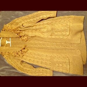 Gold Chico’s sweater
